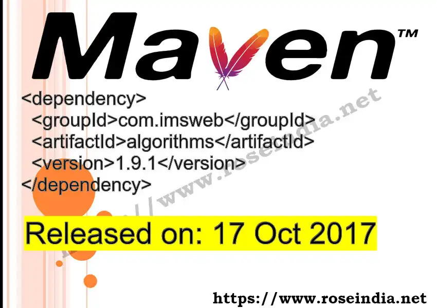 Maven dependency for  GROUP_ID - ARTIFACT_ID version VERSION_ID is released. Learn to use  ARTIFACT_ID version VERSION_ID in Maven based Java projects