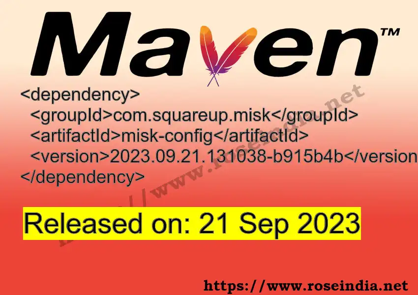 Maven dependency for  GROUP_ID - ARTIFACT_ID version VERSION_ID is released. Learn to use  ARTIFACT_ID version VERSION_ID in Maven based Java projects