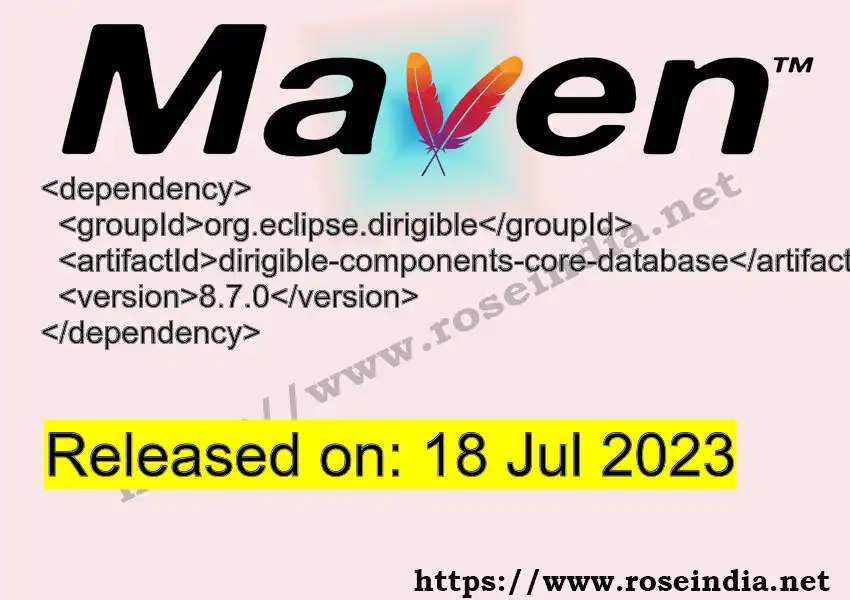 Maven dependency for  GROUP_ID - ARTIFACT_ID version VERSION_ID is released. Learn to use  ARTIFACT_ID version VERSION_ID in Maven based Java projects