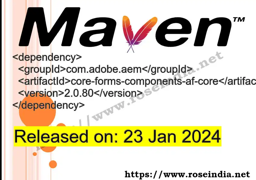 Maven dependency for  GROUP_ID - ARTIFACT_ID version VERSION_ID is released. Learn to use  ARTIFACT_ID version VERSION_ID in Maven based Java projects