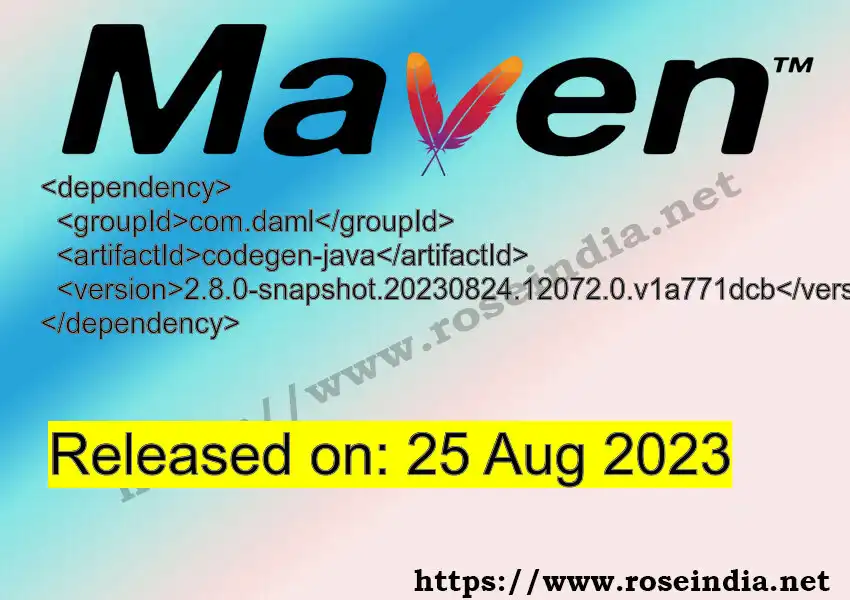 Maven dependency for  GROUP_ID - ARTIFACT_ID version VERSION_ID is released. Learn to use  ARTIFACT_ID version VERSION_ID in Maven based Java projects