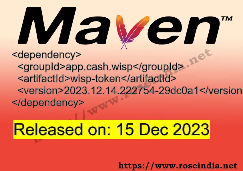 Maven dependency for  GROUP_ID - ARTIFACT_ID version VERSION_ID is released. Learn to use  ARTIFACT_ID version VERSION_ID in Maven based Java projects