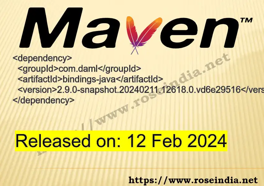 Maven dependency for  GROUP_ID - ARTIFACT_ID version VERSION_ID is released. Learn to use  ARTIFACT_ID version VERSION_ID in Maven based Java projects