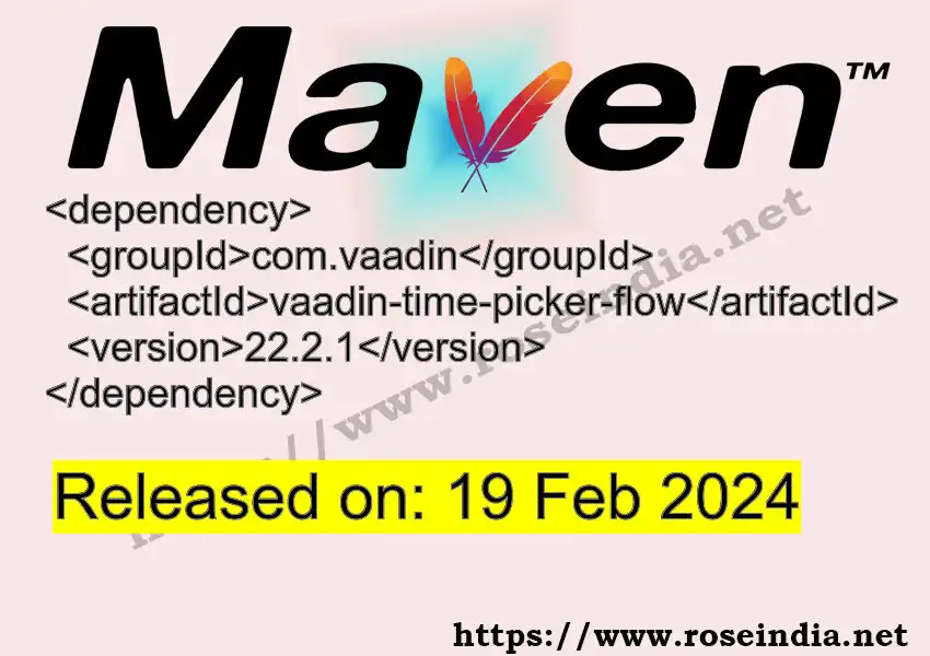 Maven dependency for  GROUP_ID - ARTIFACT_ID version VERSION_ID is released. Learn to use  ARTIFACT_ID version VERSION_ID in Maven based Java projects