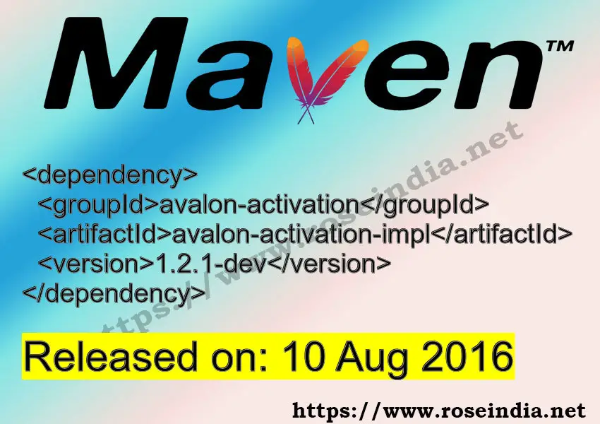 Maven Dependency release