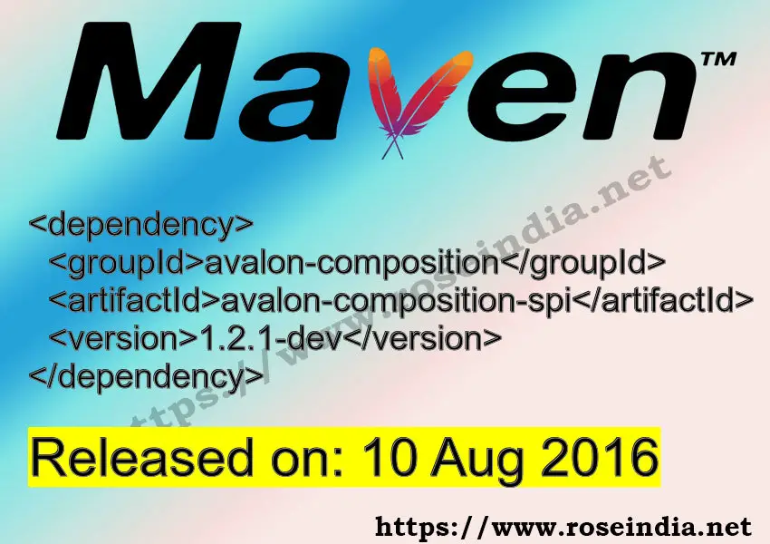 Maven Dependency release