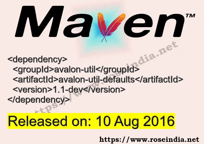 Maven Dependency release