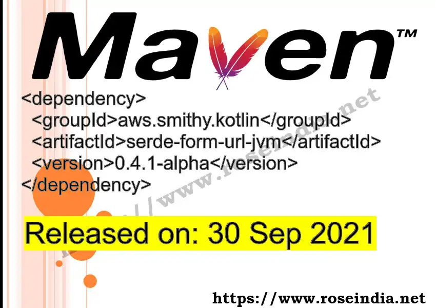 Maven dependency for  GROUP_ID - ARTIFACT_ID version VERSION_ID is released. Learn to use  ARTIFACT_ID version VERSION_ID in Maven based Java projects