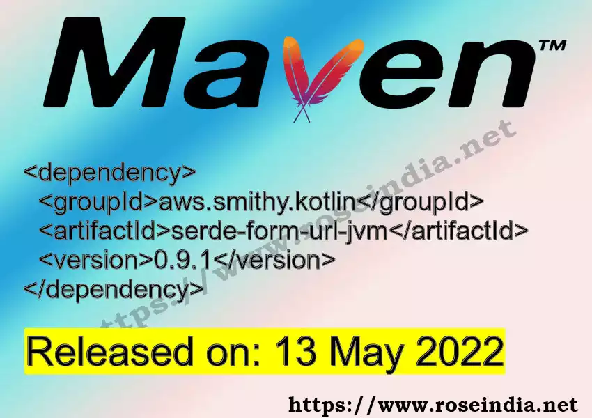 Maven dependency for  GROUP_ID - ARTIFACT_ID version VERSION_ID is released. Learn to use  ARTIFACT_ID version VERSION_ID in Maven based Java projects