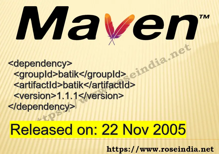 Maven Dependency release