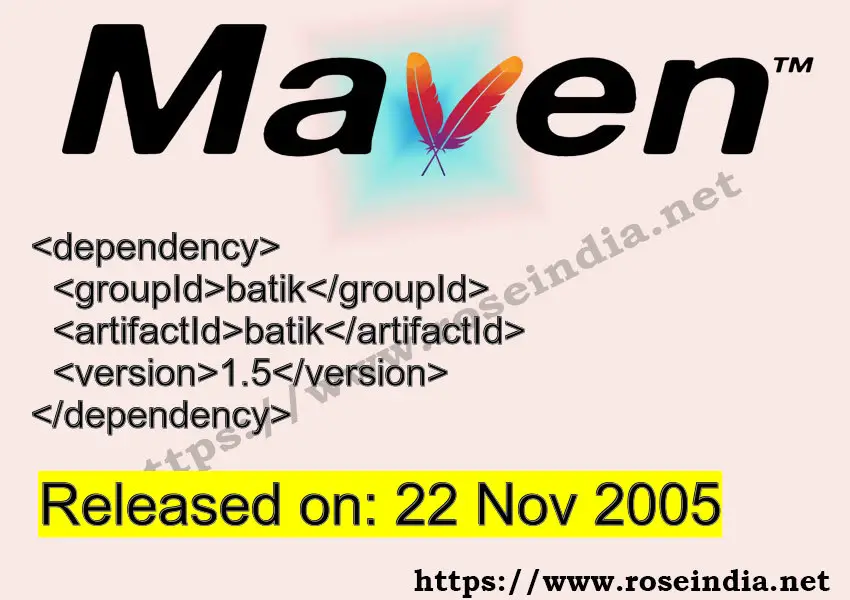 Maven Dependency release