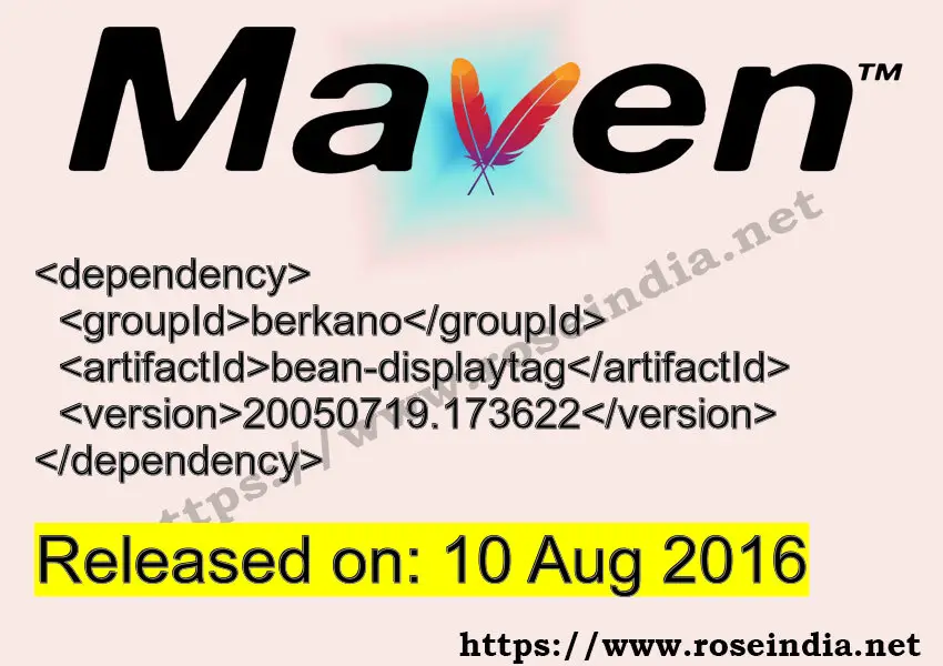 Maven Dependency release