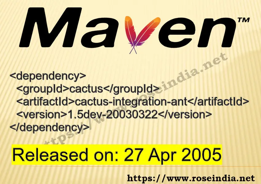 Maven Dependency release