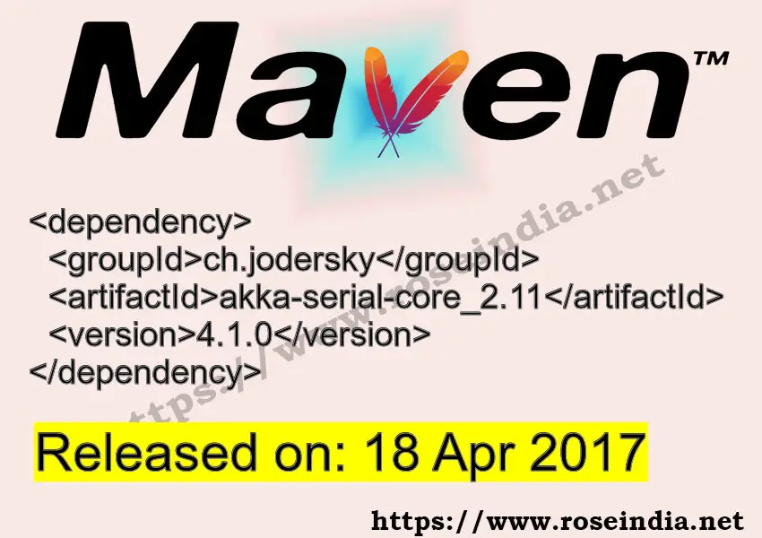 Maven Dependency release