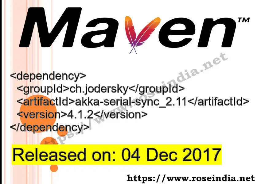 Maven Dependency release