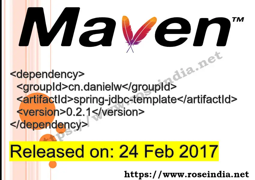 Maven Dependency release