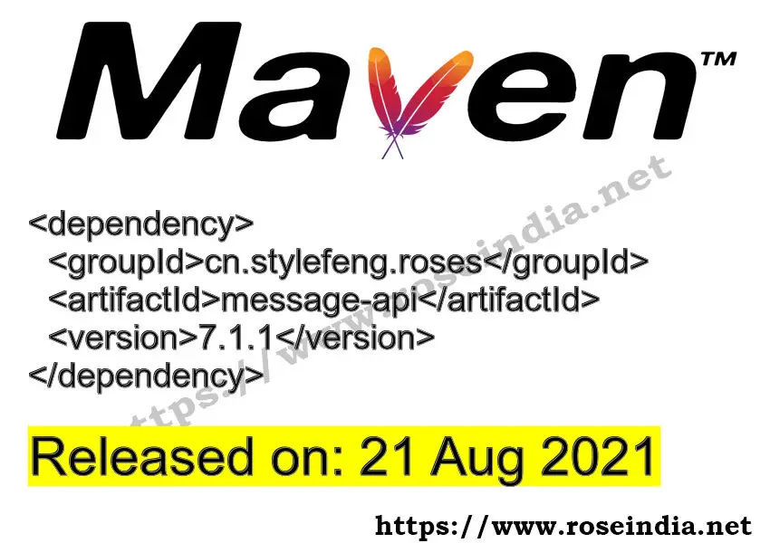 Maven Dependency release