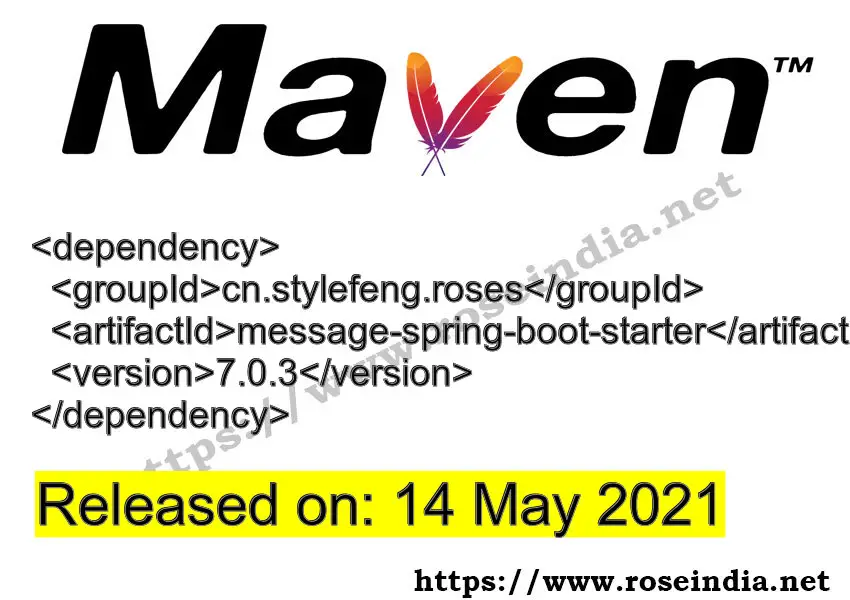 Maven Dependency release