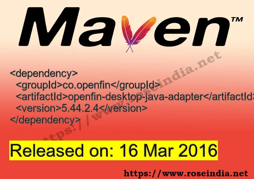 Maven Dependency release