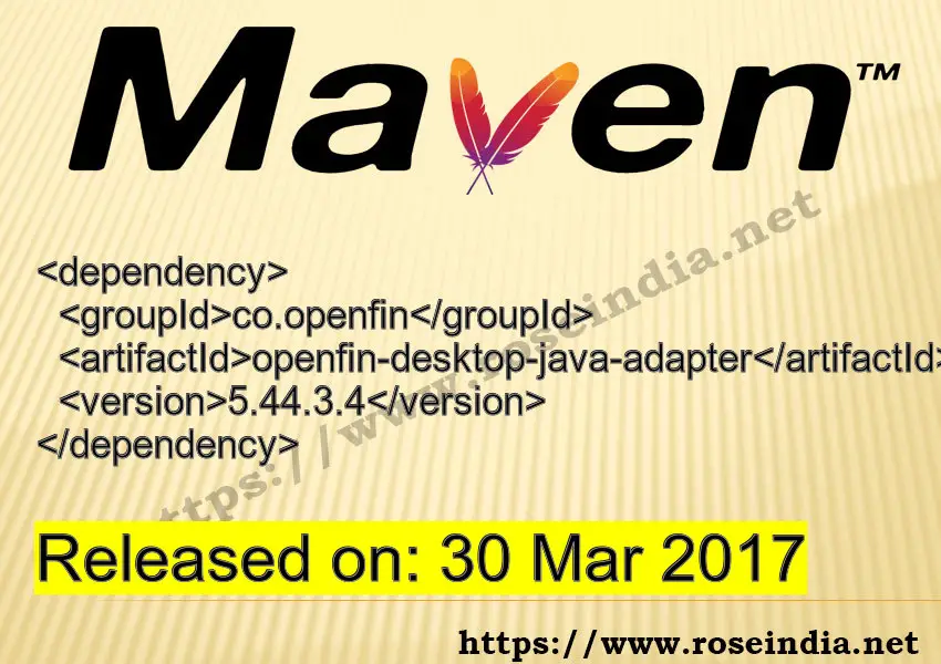 Maven Dependency release