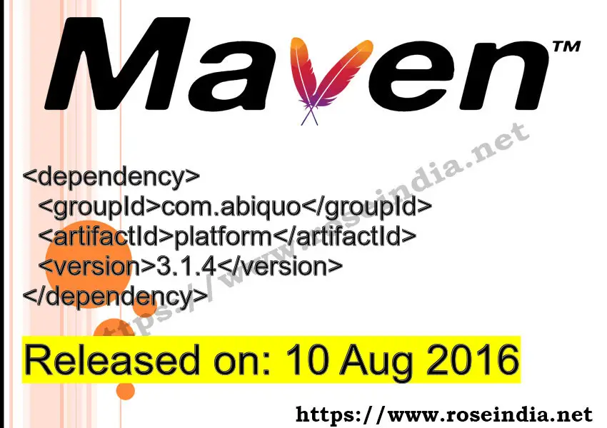 Maven Dependency release