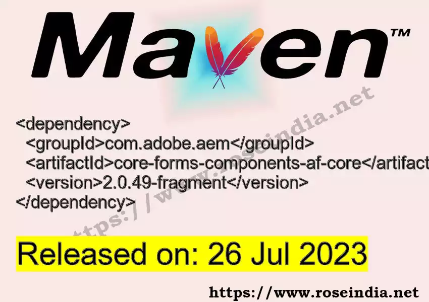 Maven dependency for  GROUP_ID - ARTIFACT_ID version VERSION_ID is released. Learn to use  ARTIFACT_ID version VERSION_ID in Maven based Java projects