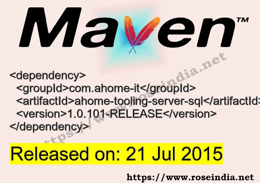 Maven Dependency release