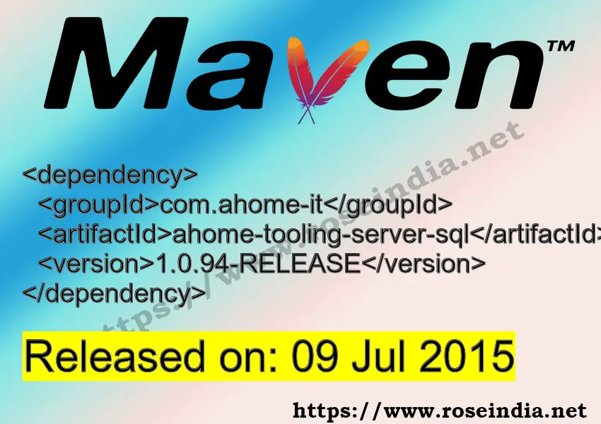 Maven Dependency release