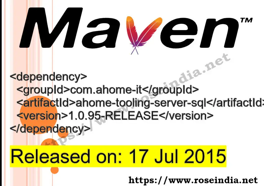 Maven Dependency release