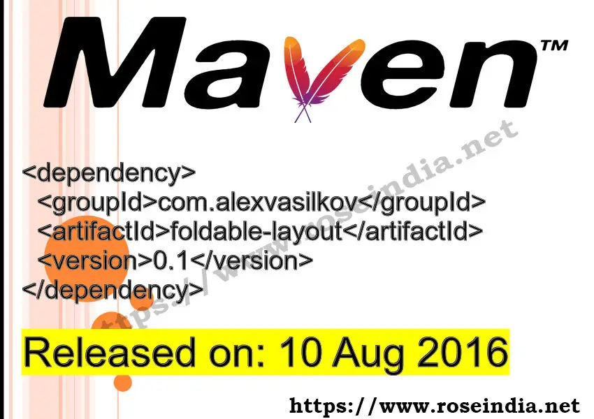 Maven Dependency release