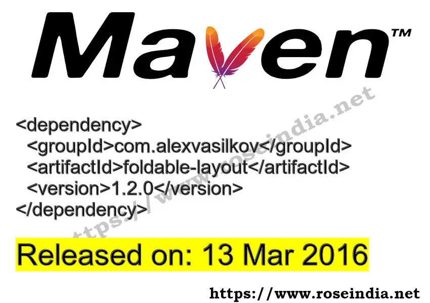 Maven Dependency release