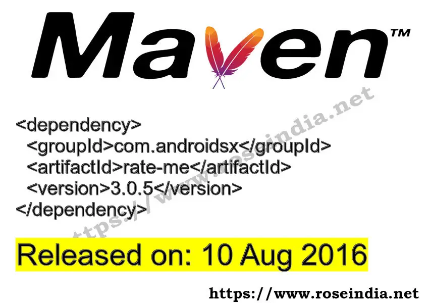 Maven Dependency release