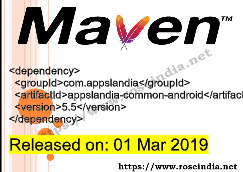 Maven Dependency release