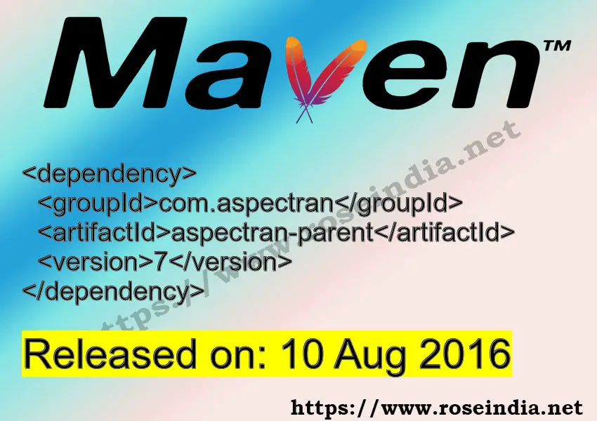 Maven Dependency release