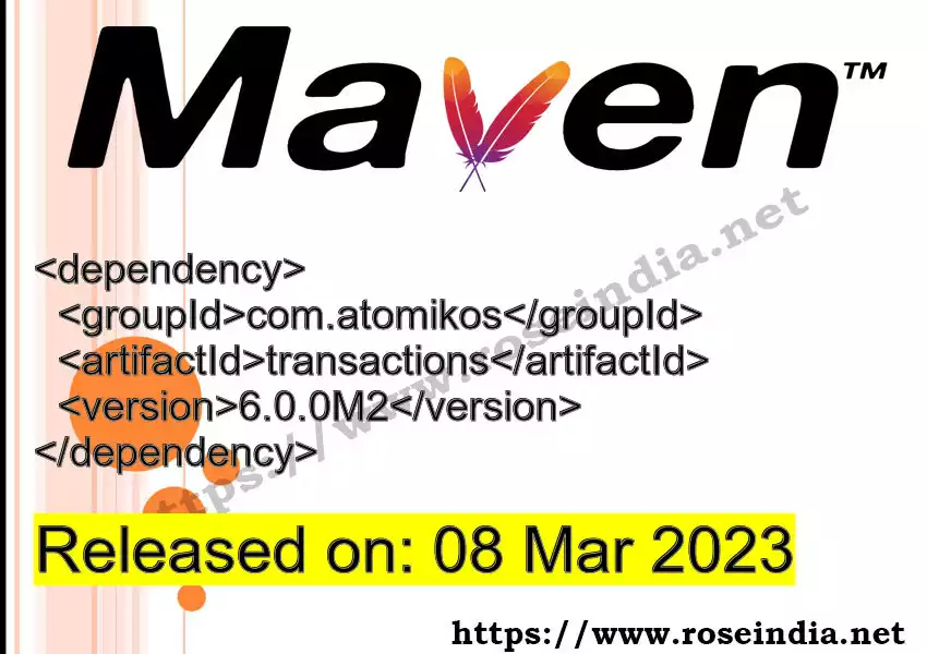 Maven dependency for  GROUP_ID - ARTIFACT_ID version VERSION_ID is released. Learn to use  ARTIFACT_ID version VERSION_ID in Maven based Java projects