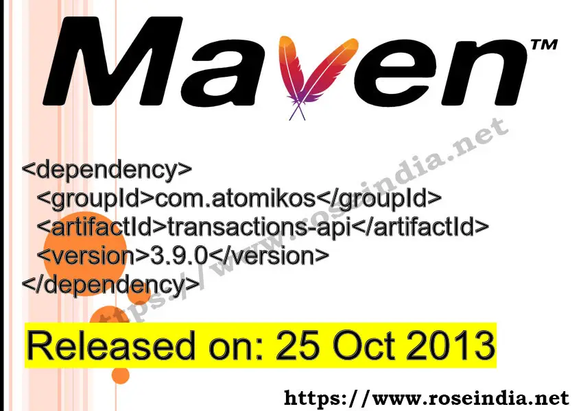 Maven Dependency release