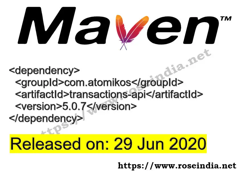 Maven Dependency release