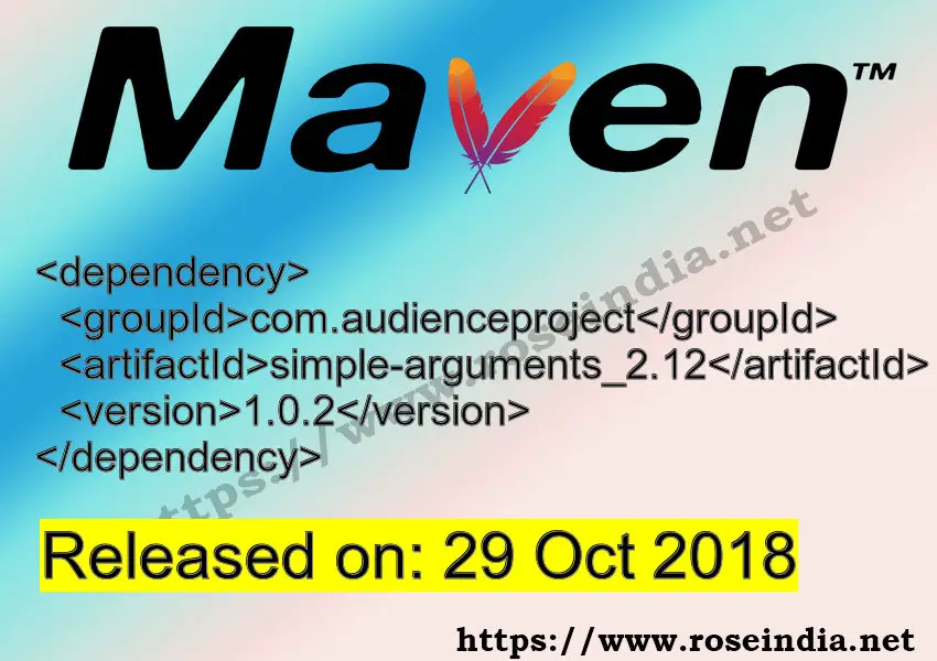 Maven Dependency release