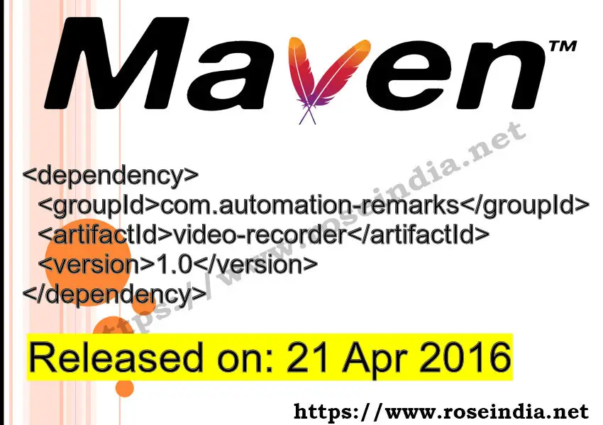 Maven Dependency release