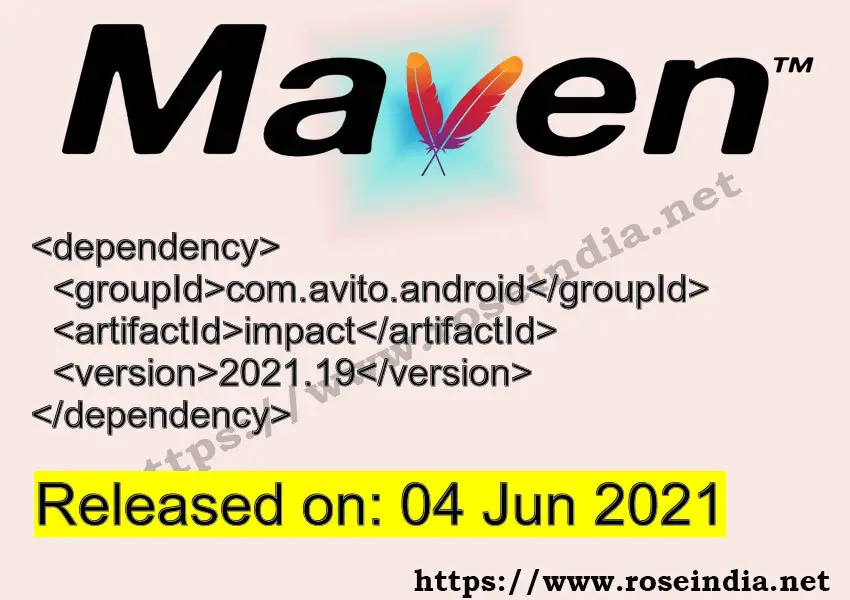 Maven Dependency release