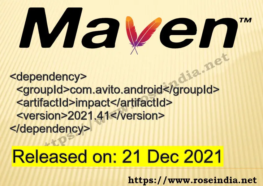 Maven Dependency release