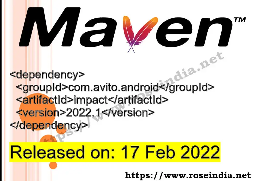 Maven Dependency release