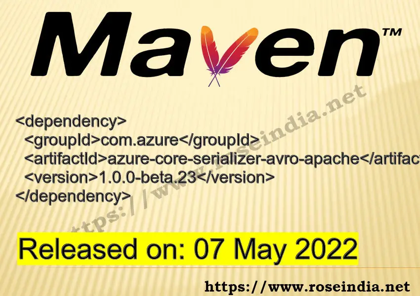 Maven Dependency release