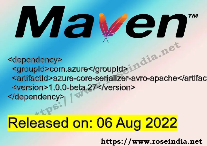 Maven Dependency release