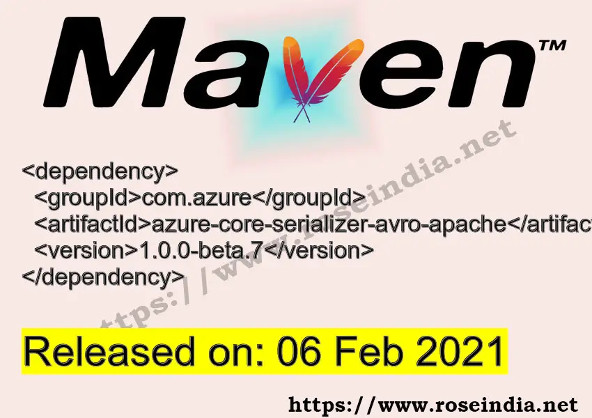 Maven Dependency release