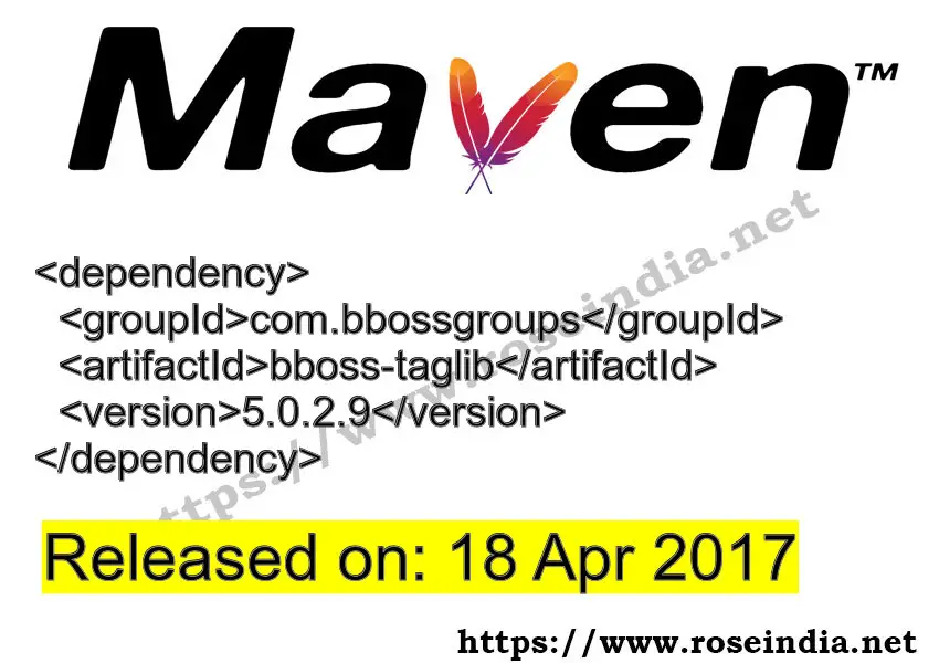 Maven Dependency release