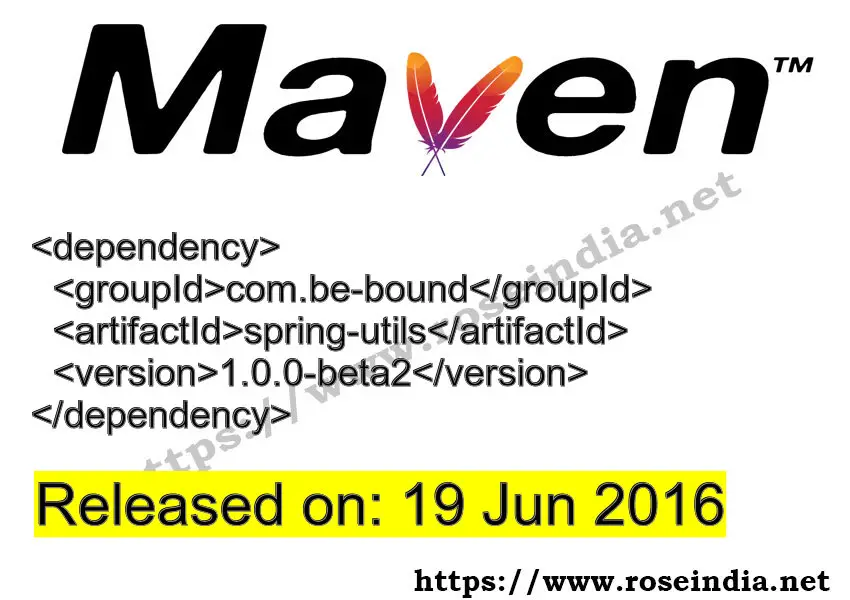 Maven Dependency release