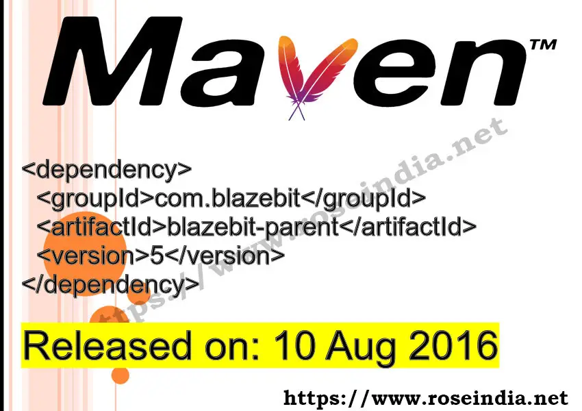 Maven Dependency release