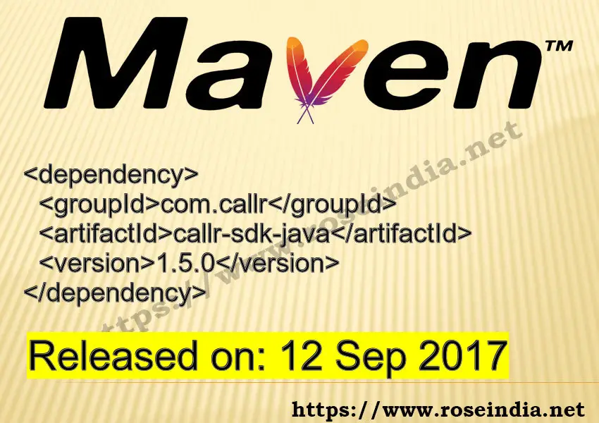 Maven Dependency release