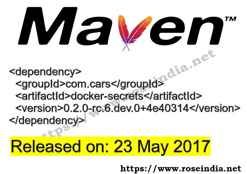 Maven Dependency release